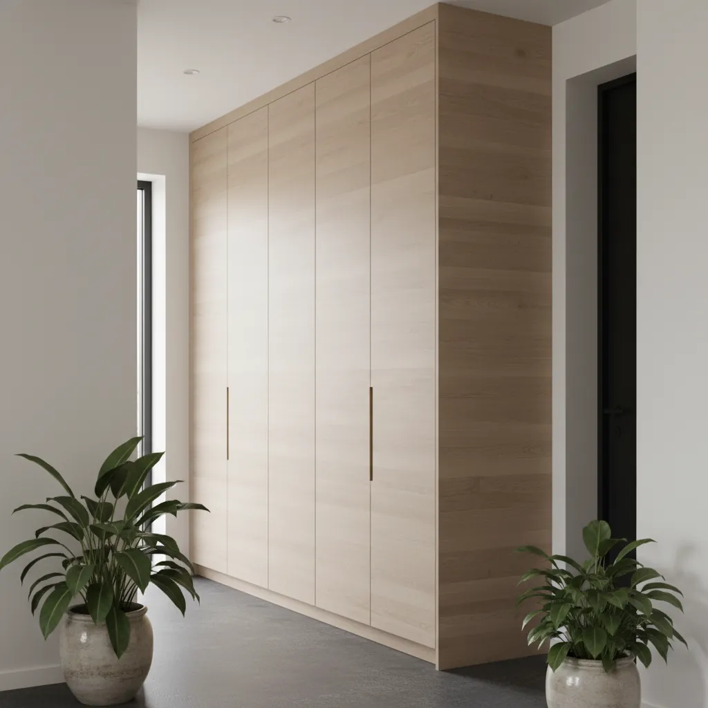 Armarios empotrados modernos integrados en un pasillo