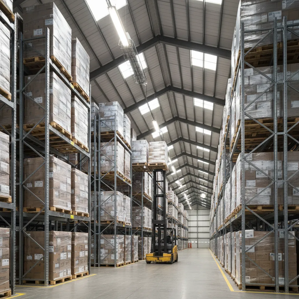 Estanterías industriales altas aprovechando la altura del almacén