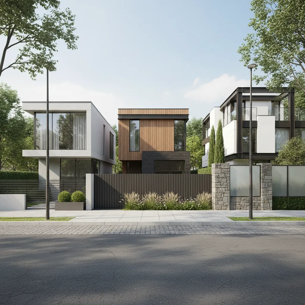 Comparación de diferentes alturas de cerramientos residenciales