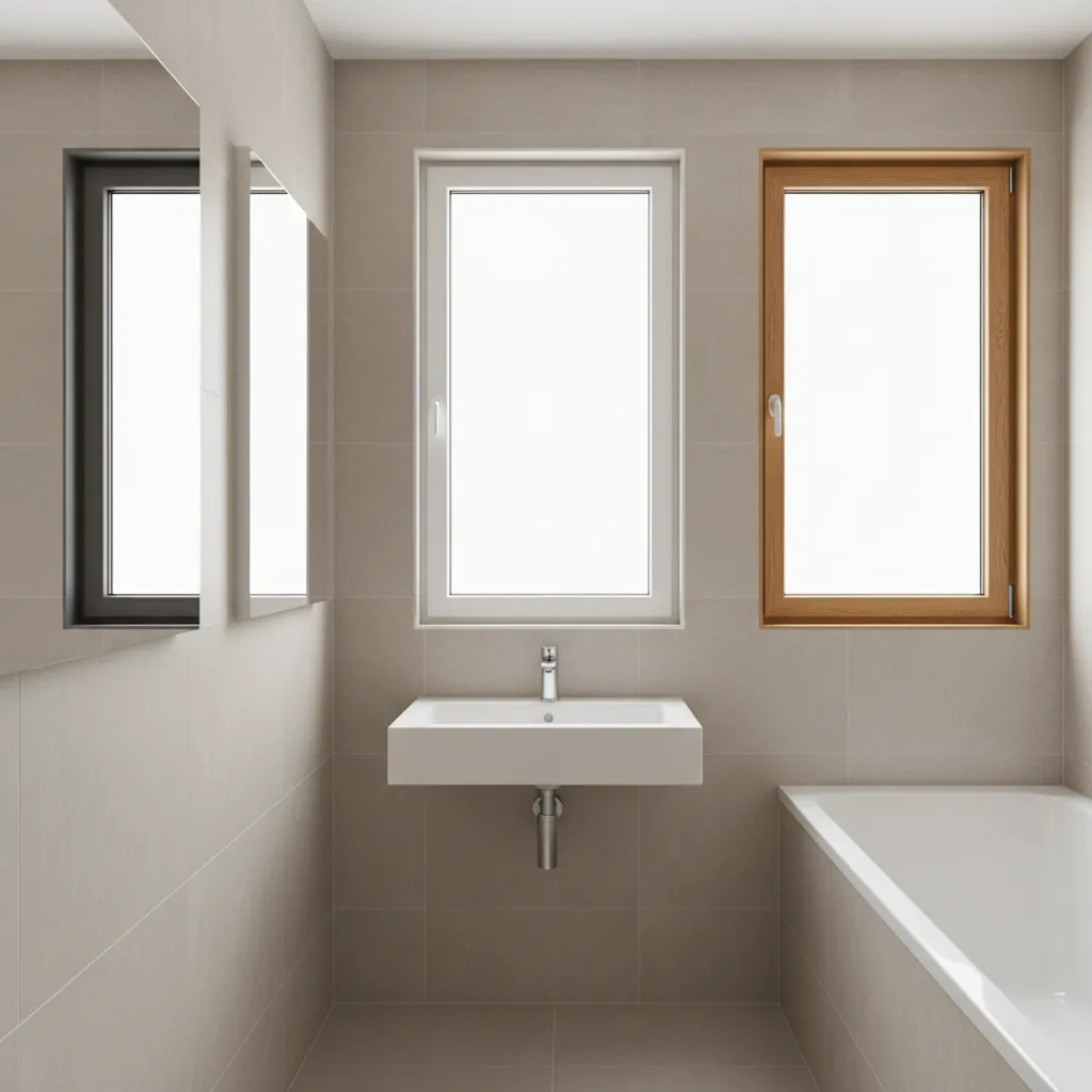 Aluminum vs uPVC vs Wood: Best Window Materials for Small Bathrooms