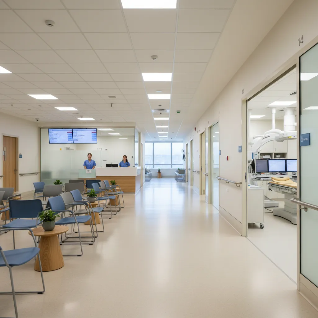 Ilustrasi alur pasien di ruang radiologi rumah sakit