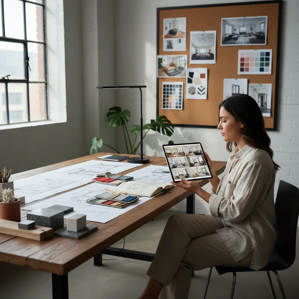Análisis visual de un espacio de diseño interior moderno