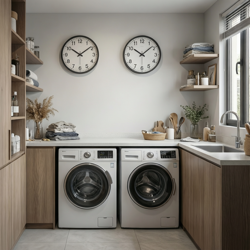 Laundry Room Clock Hard to Read? Analog vs Digital Fix