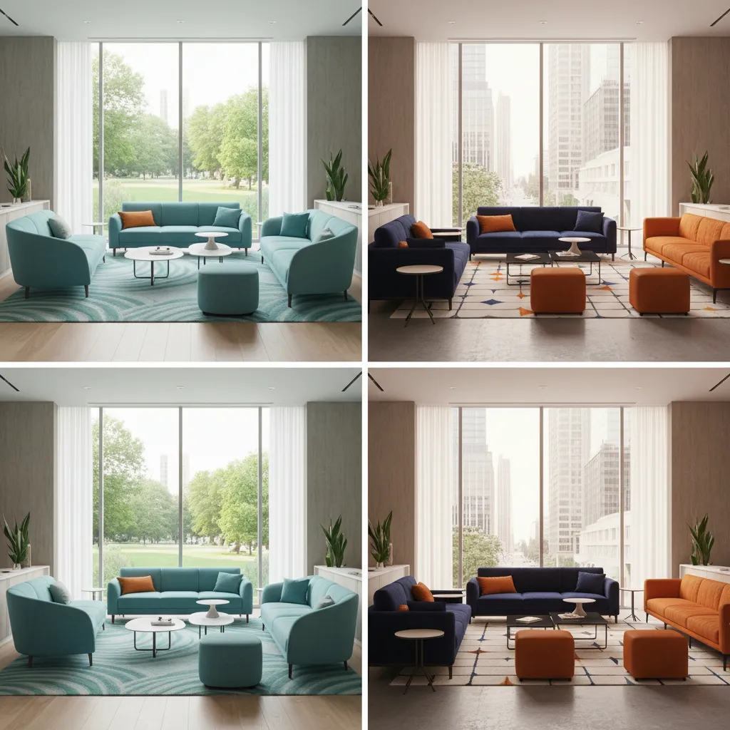 Analogous vs Complementary Color Schemes for Waiting Rooms