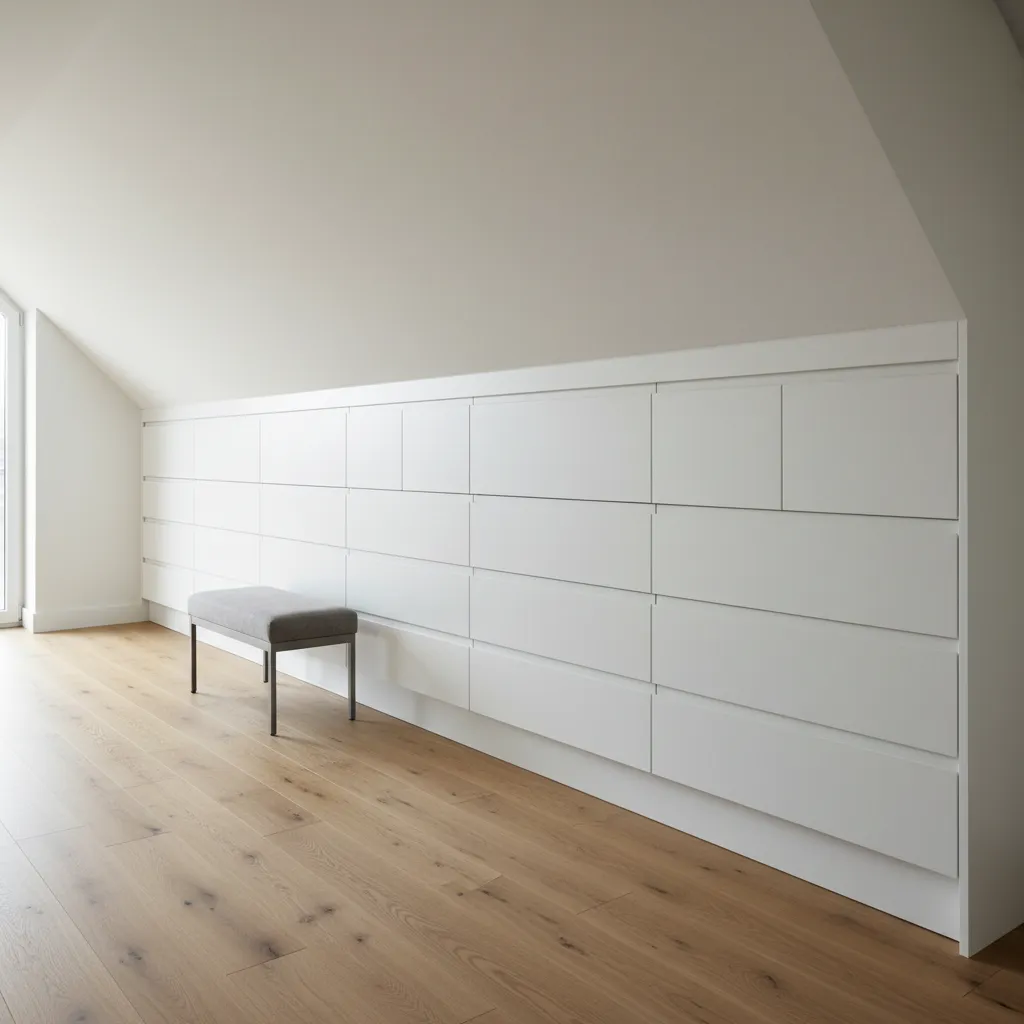 Solving Storage Problems Along Angled Walls