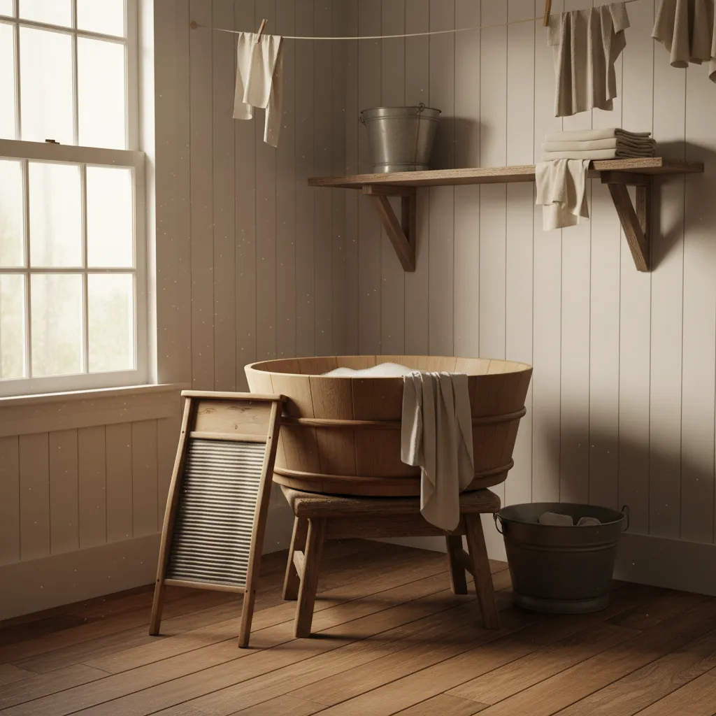 The History and Craftsmanship of Antique Washboards in the Laundry Industry: How simple wooden frames and metal ribs shaped early laundry work and became iconic farmhouse decor pieces
