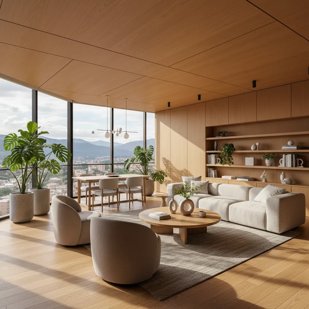 Apartamento en Bogotá con decoración contemporánea