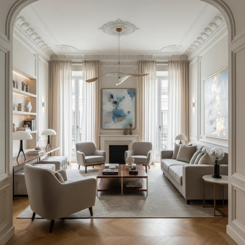 Apartamento clásico renovado con diseño contemporáneo