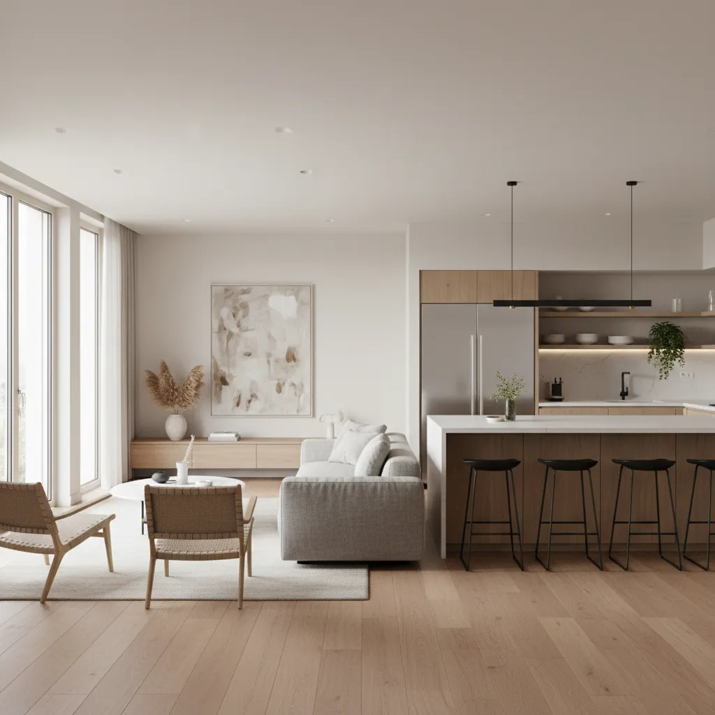 Apartamento en Pamplona con distribución abierta y mucha luz natural