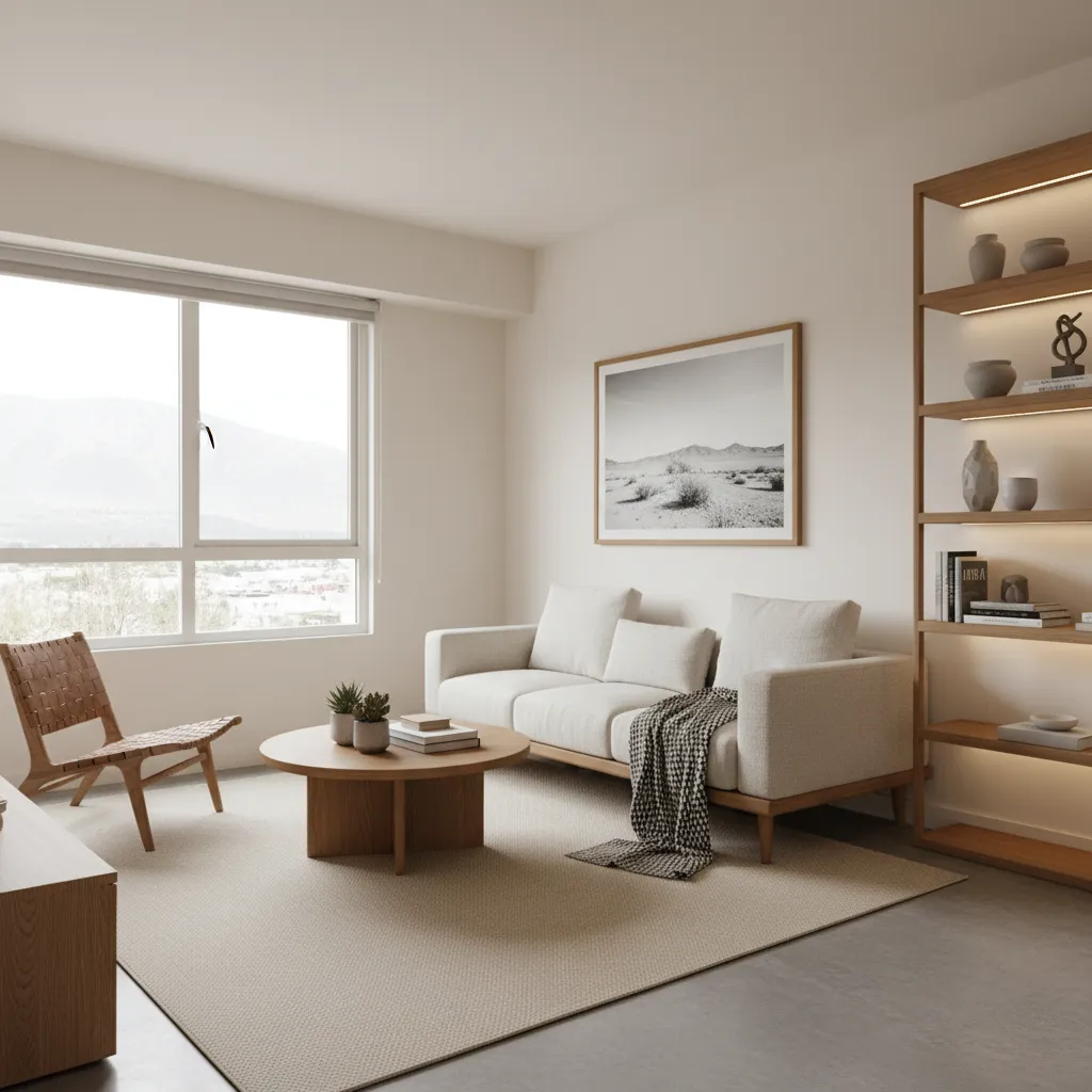 Pequeño apartamento con diseño inspirado en interiores chilenos