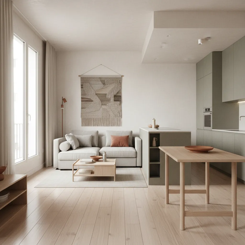 Diseño de interiores para apartamentos con poco espacio en Madrid