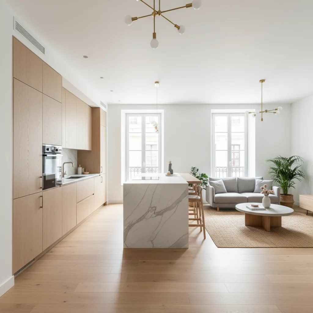 Apartamento renovado en el barrio de Gros con cocina abierta