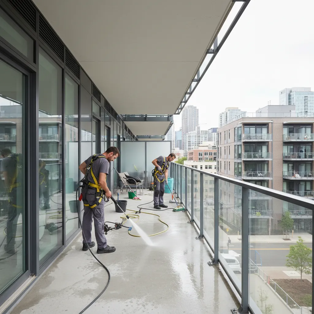 How Apartment Buildings and Property Managers Maintain Balcony Floors