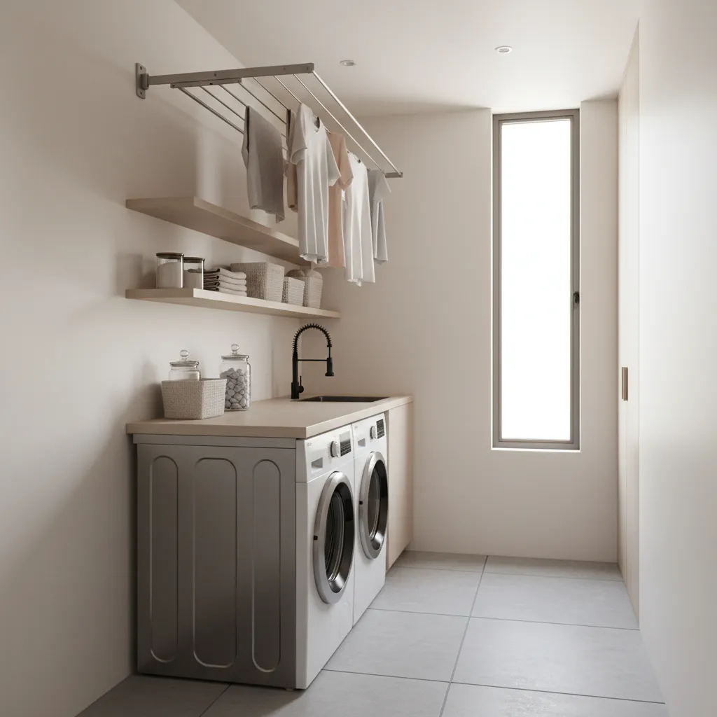Laundry Room Clotheslines for Apartments and Small Homes