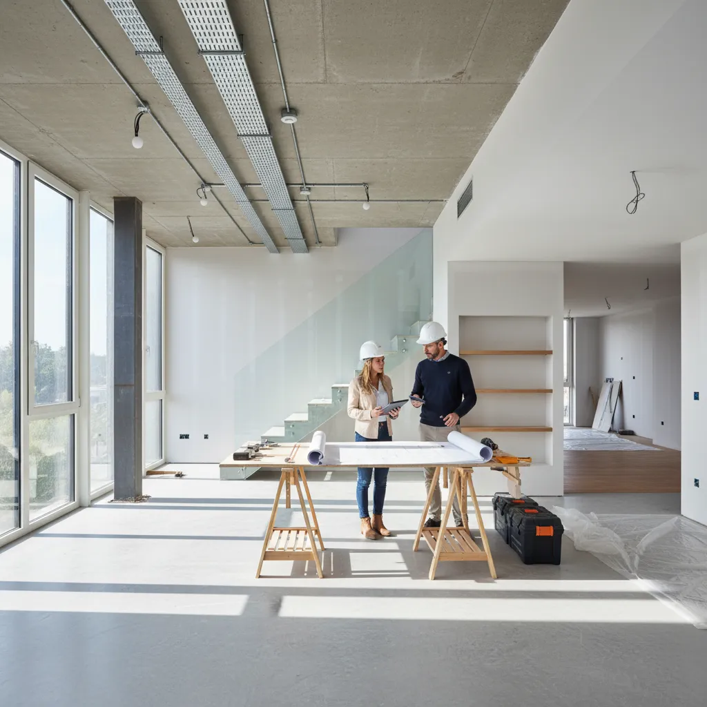 Reforma de apartamento moderno supervisada por diseñador de interiores