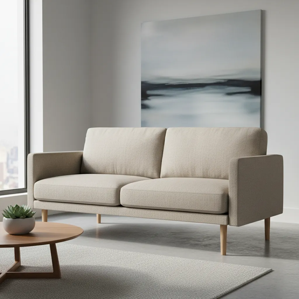 Apartment scale sofa suitable for small living room layout