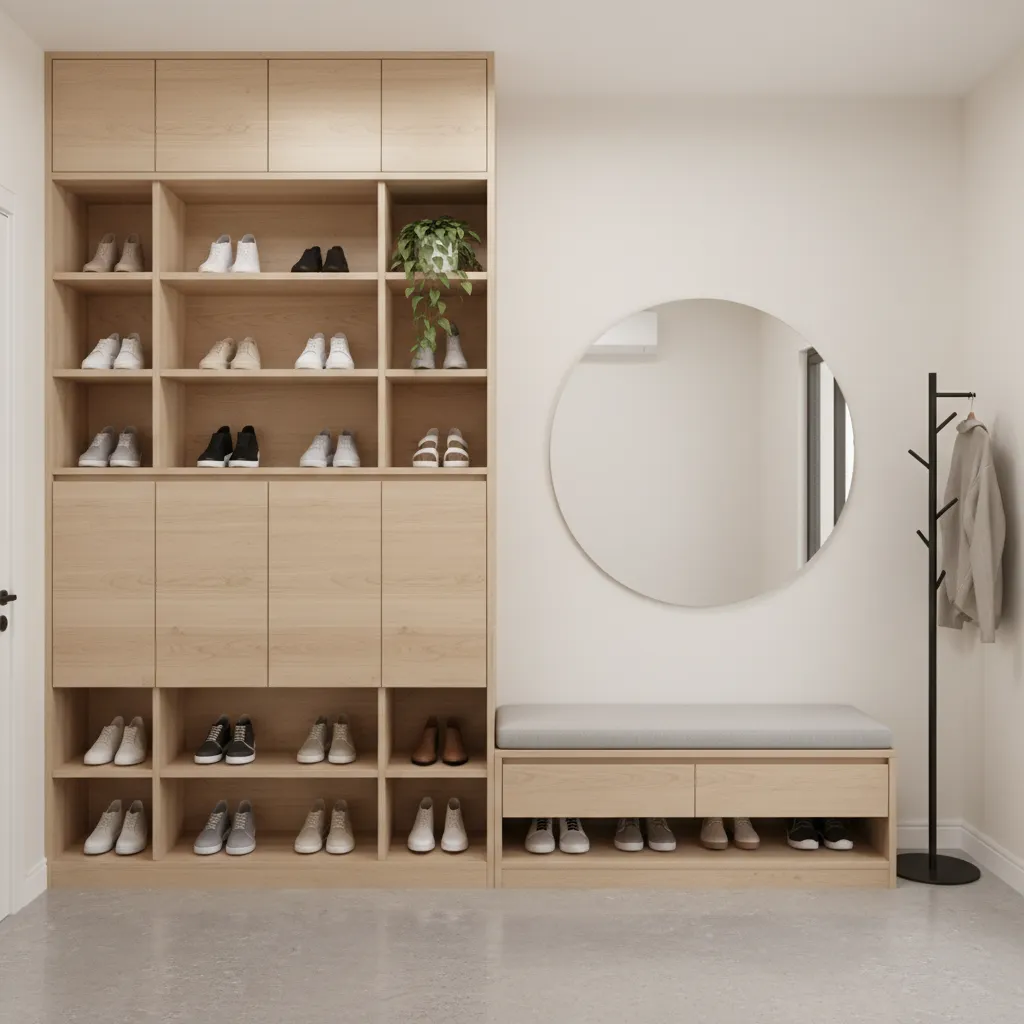 Thiết Kế Tủ Giày Nhà Chung Cư Đẹp, Gọn Và Thông Minh