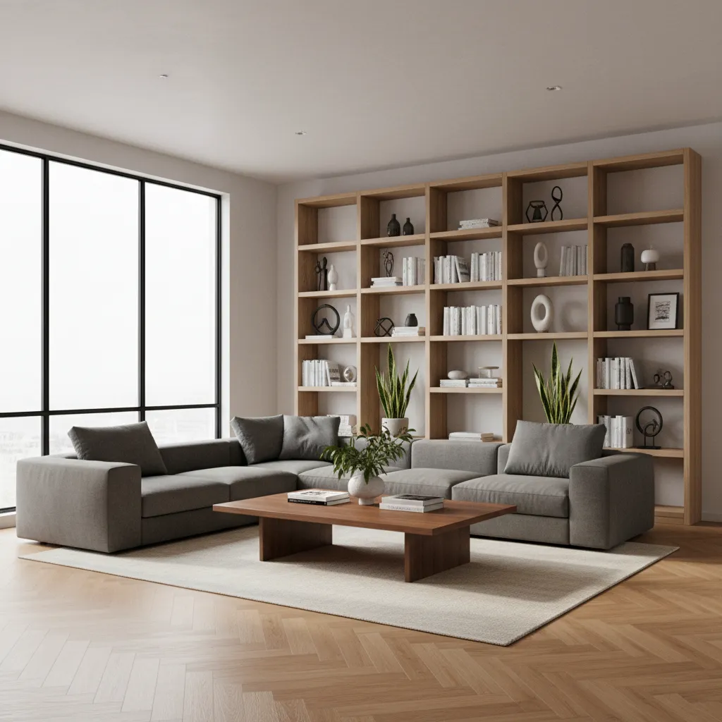 archicad interior scene with furniture and lighting prepared for rendering