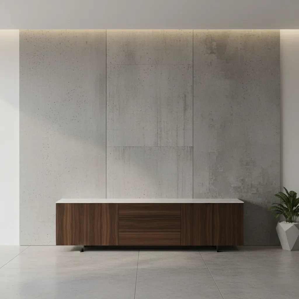 Comparison of different texture resolutions applied to architectural interior surfaces