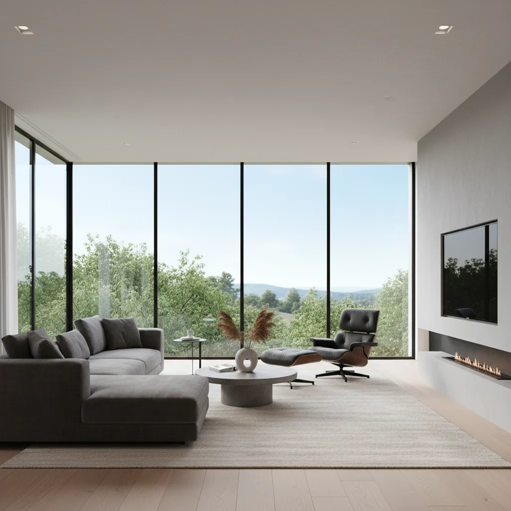 Photorealistic architectural visualization render scene
