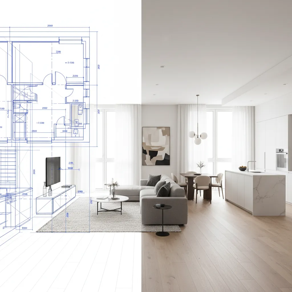 Diferencia entre arquitectura y diseño de interiores