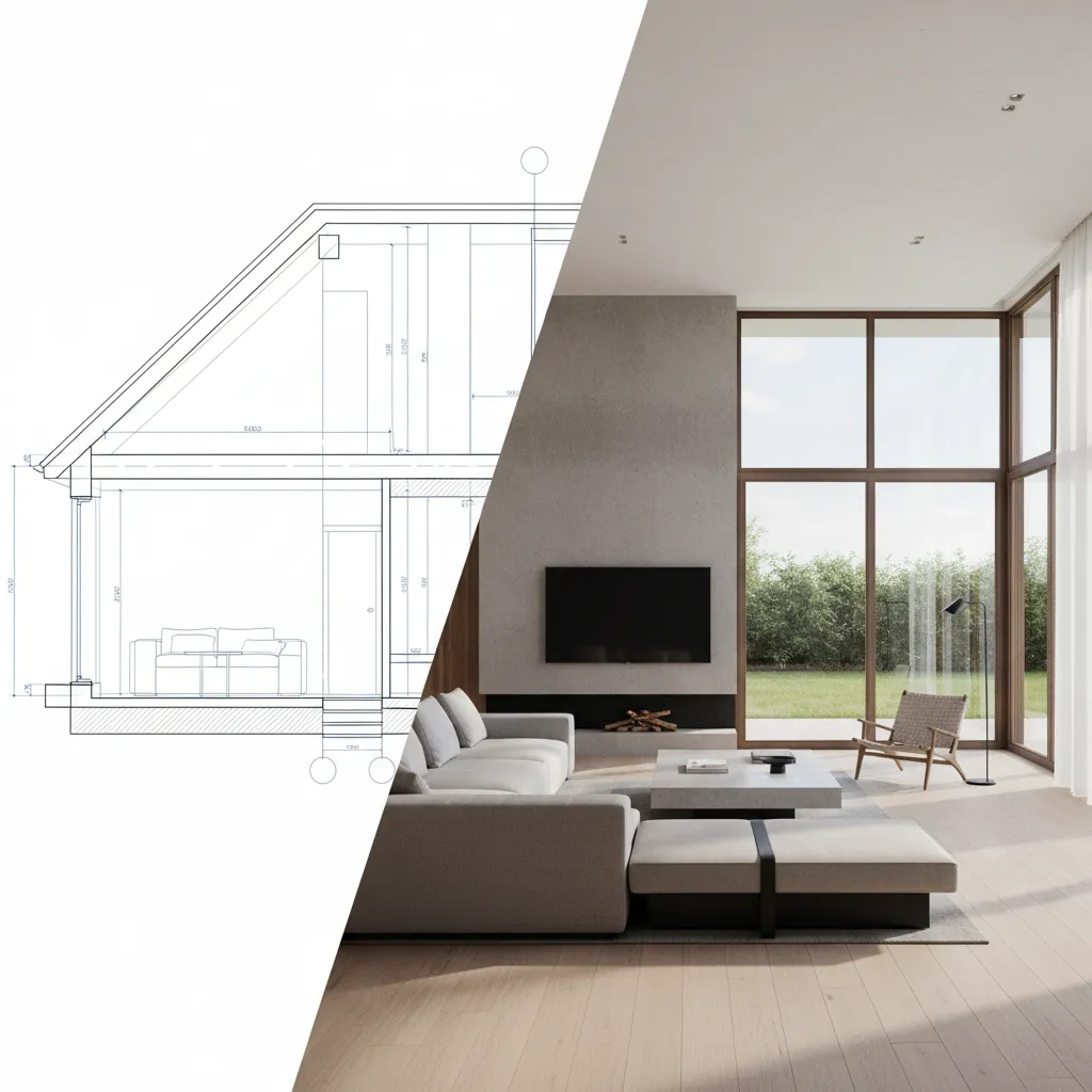 Arquitectura vs Diseño de Interiores: diferencias reales