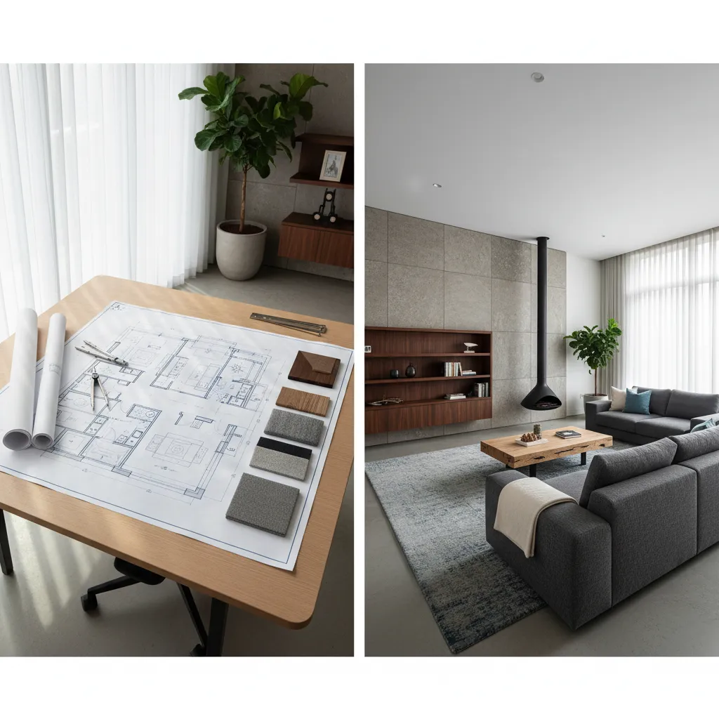 Arquitectura o diseño de interiores: diferencias reales