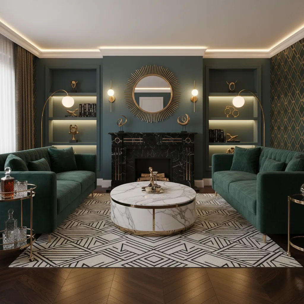 Decoración de interiores Art Decó: claves reales