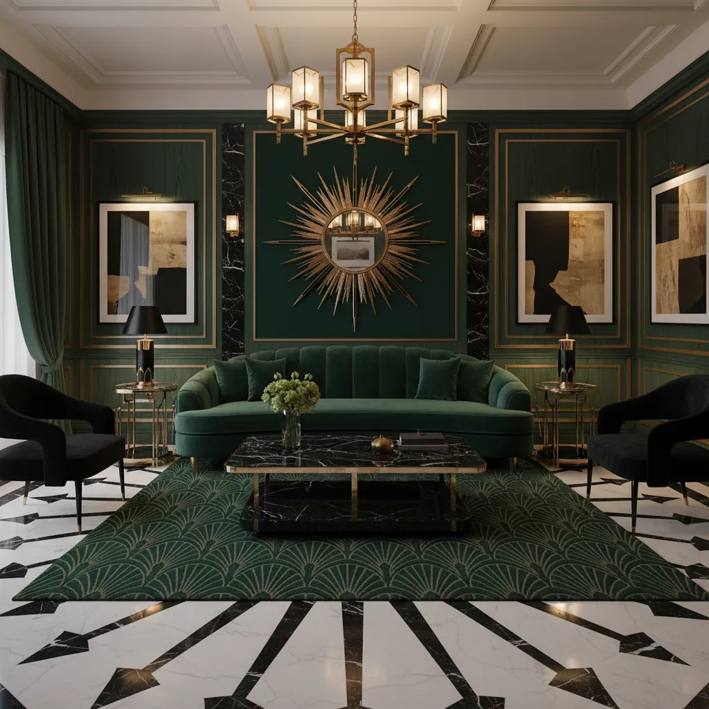 Art Deco diseño de interiores: guía práctica