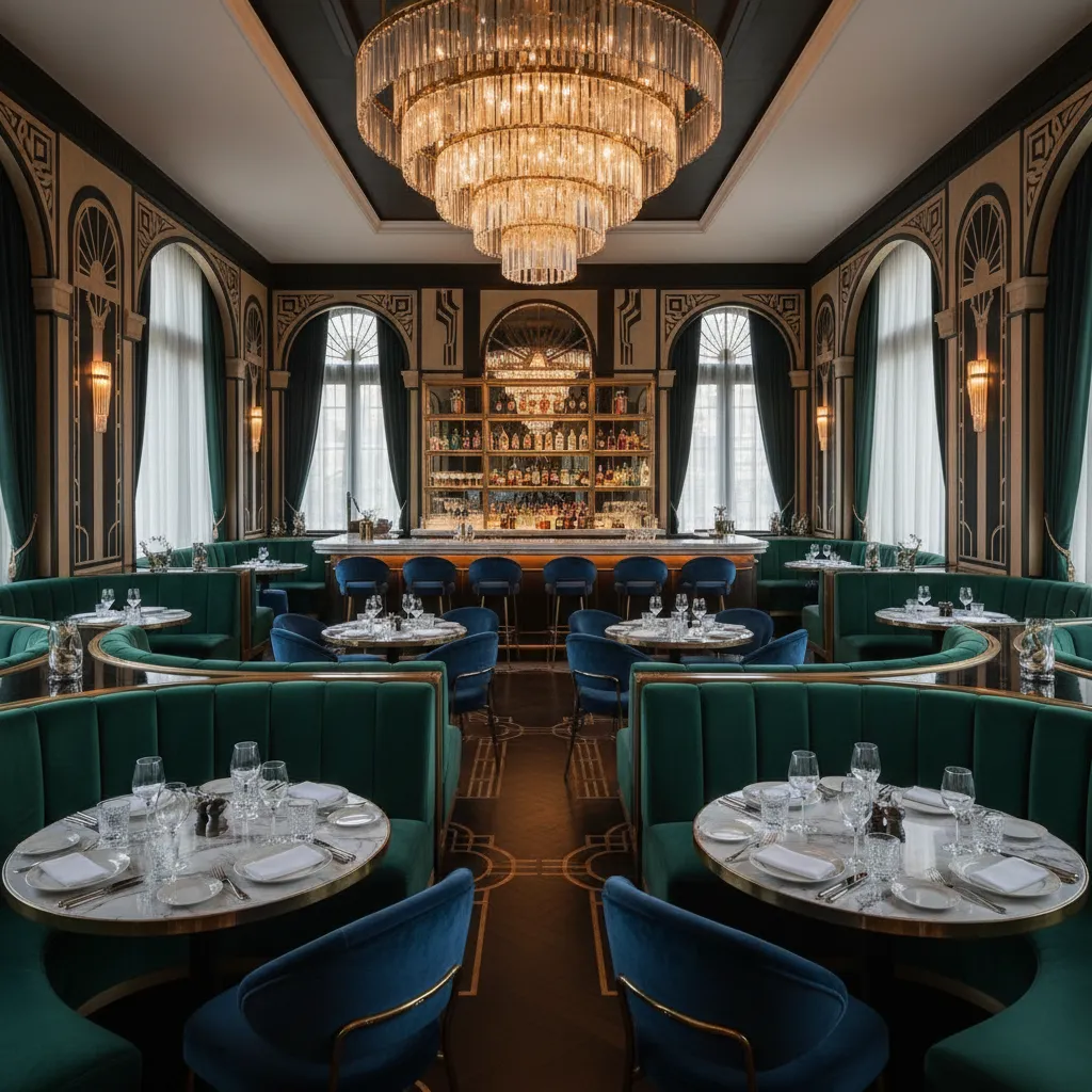 1920s Dining Room Design in Restaurants and Hotels
