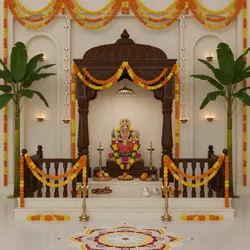 Best Ways to Arrange Artificial Banana Trees in a Pooja Mandap