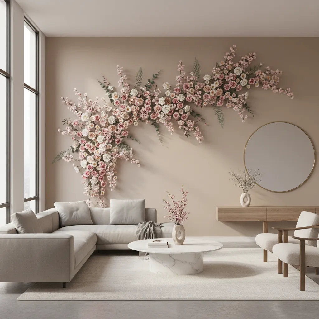 How to Fix Artificial Flowers to a Wall Without Damage