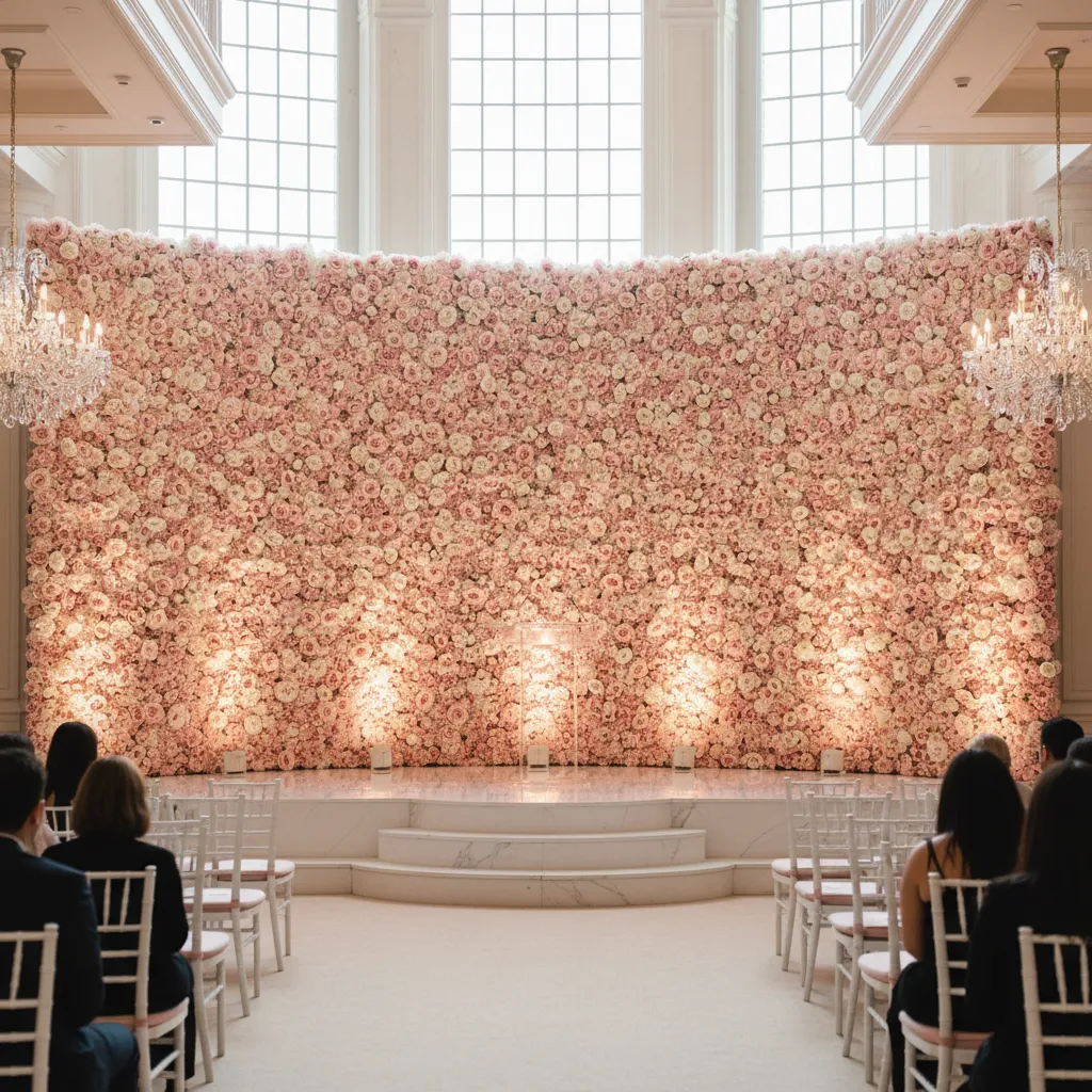 Artificial Flower Wall Decoration Ideas for Weddings and Events