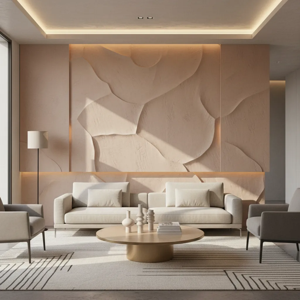 Asian Paints Texture Paint Designs for Living Room