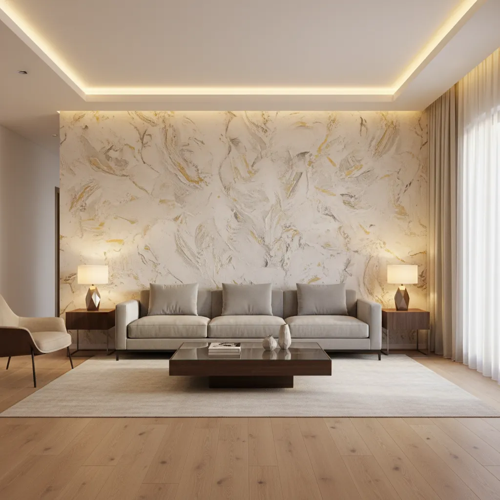 Asian Paints texture design ideas for living rooms