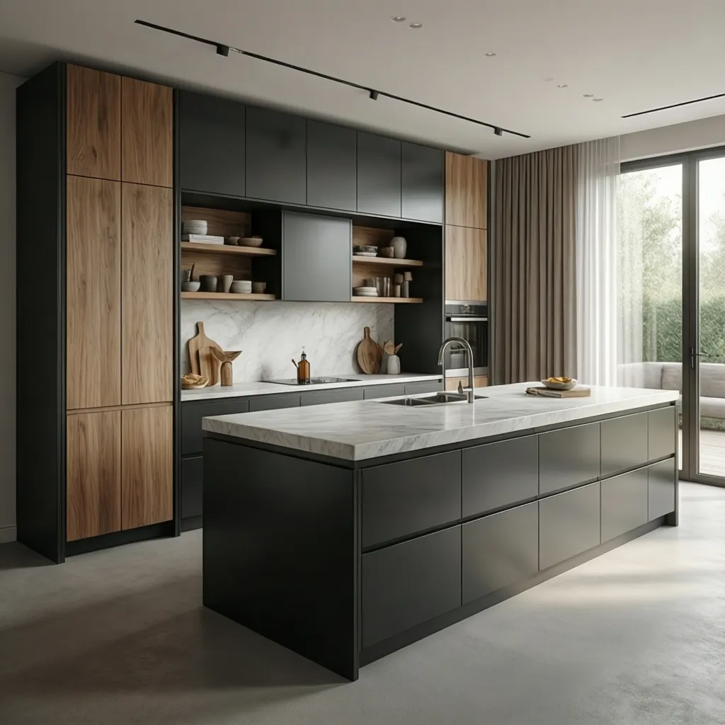 Kitchen Design Industry Trends in Asymmetrical Cabinetry: How professional designers are using asymmetrical kitchen cabinets to reshape modern layouts, materials, and custom manufacturing.
