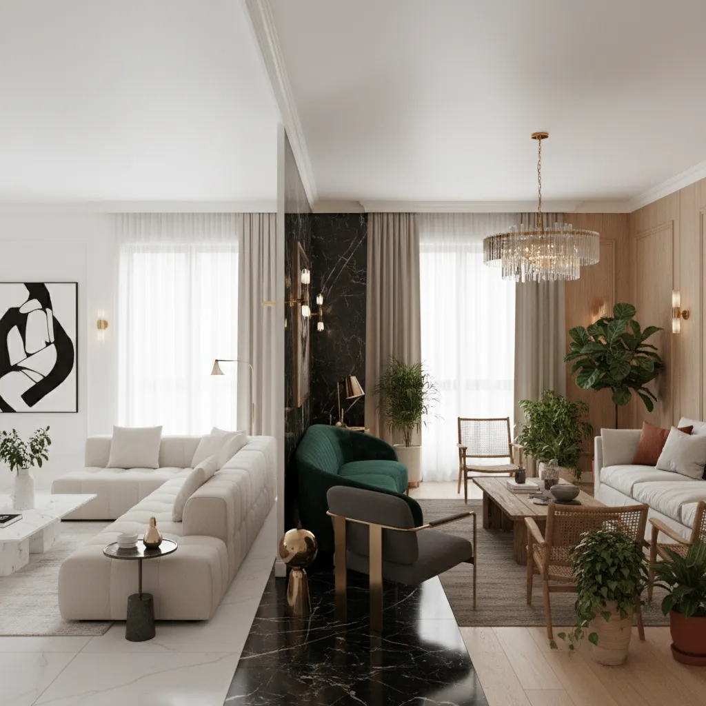AU Decor Style Comparison Minimalist Luxury and Natural Themes