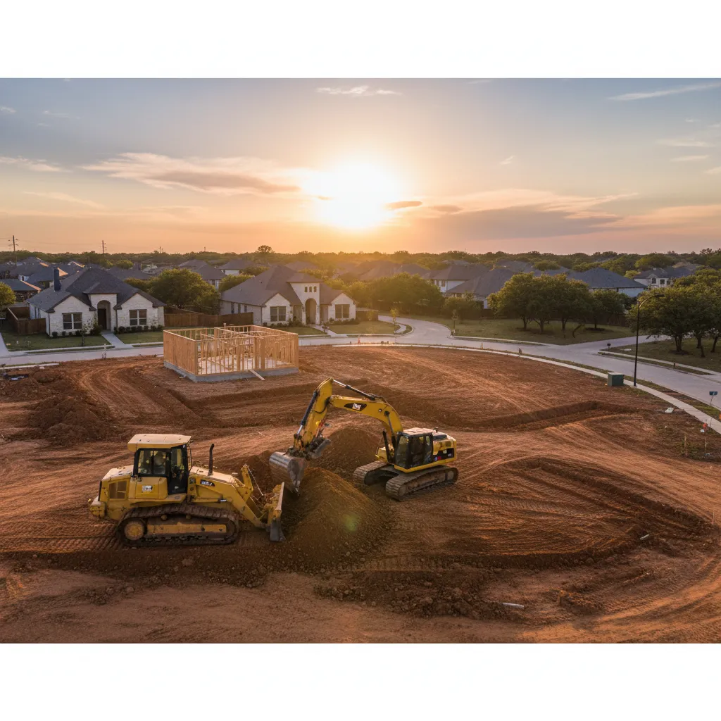 Residential lot development and land preparation in Austin Texas