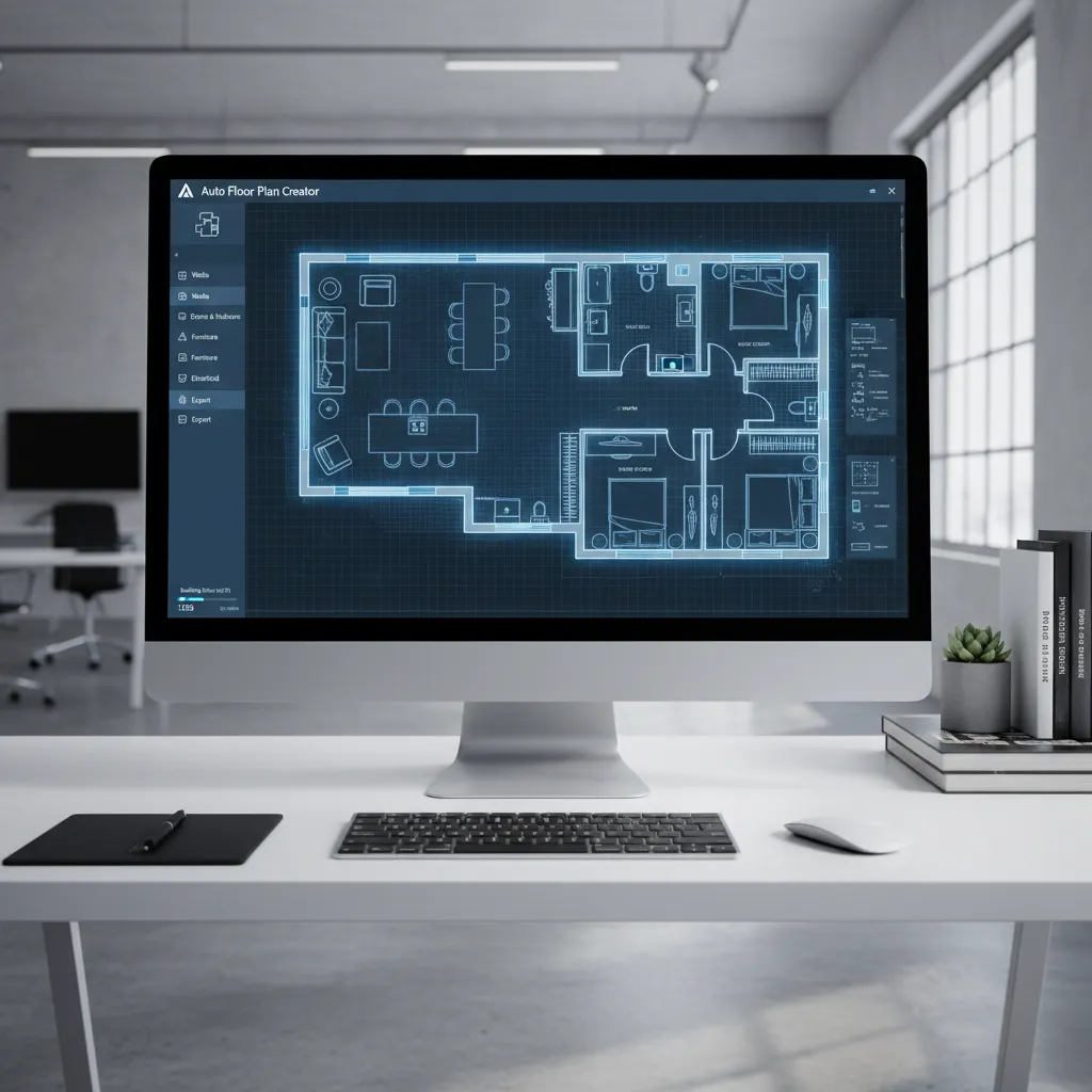 digital floor plan creator interface generating apartment layout automatically