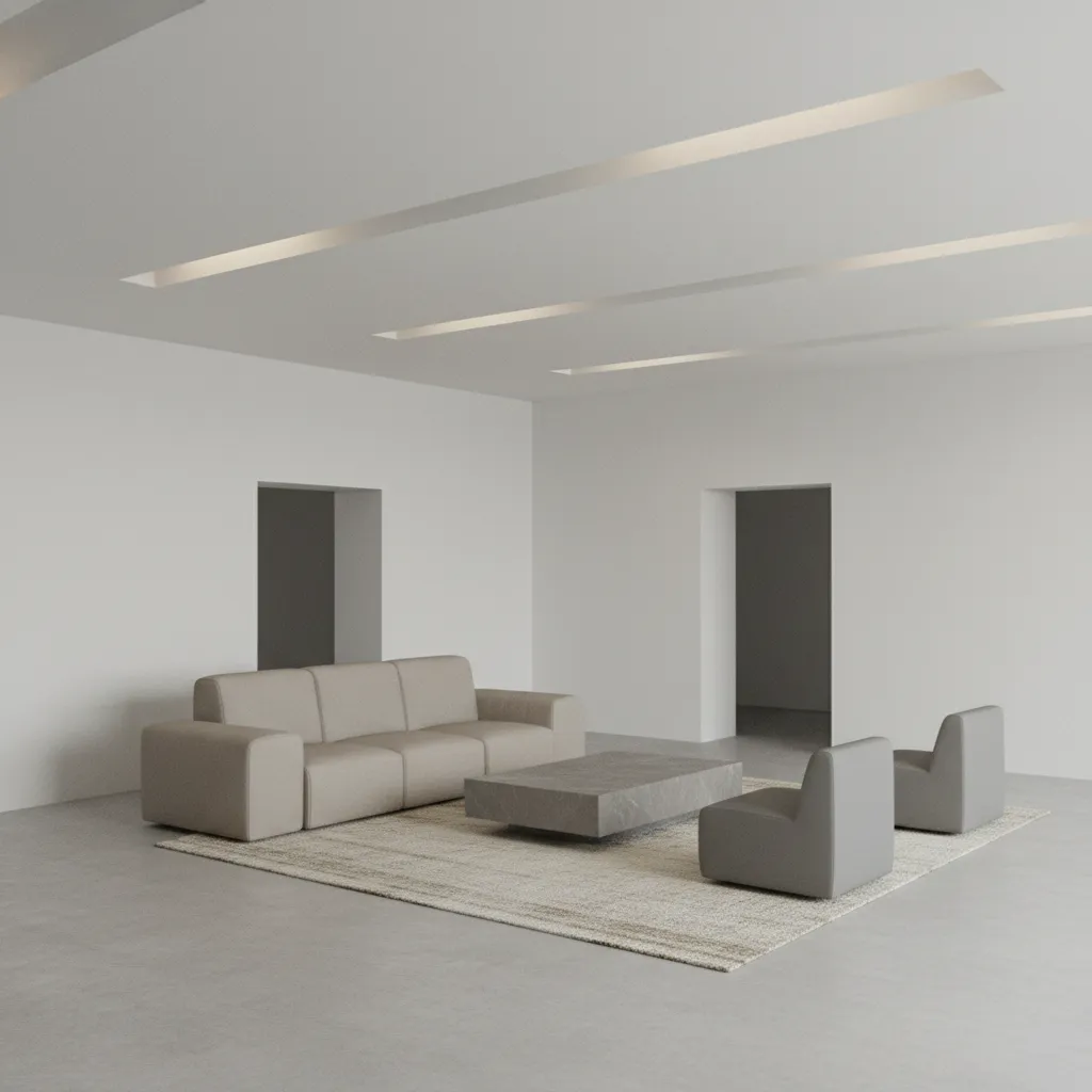 Basic AutoCAD 3D interior shell with walls floor and openings