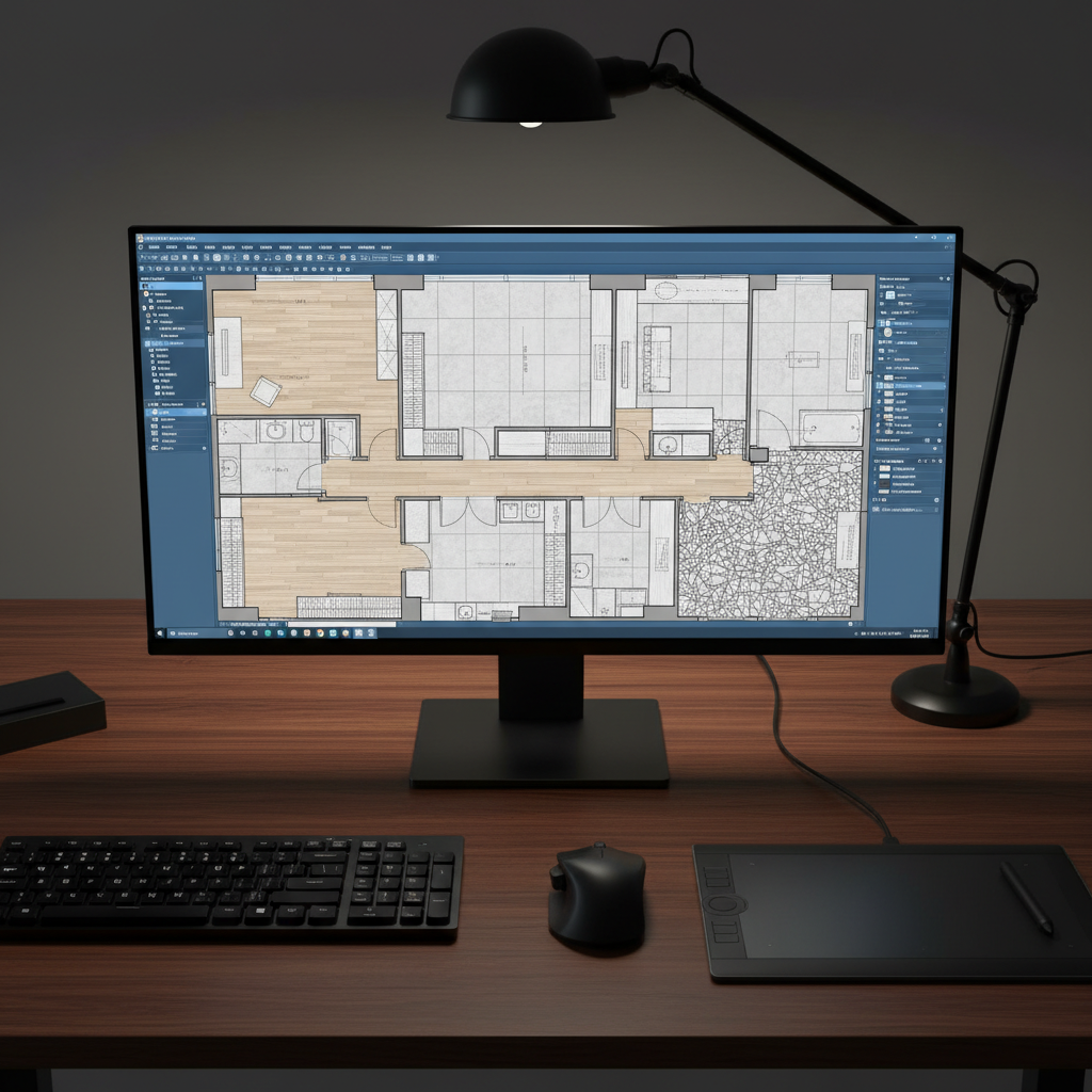 Hatch AutoCAD 2018 para diseño de interiores