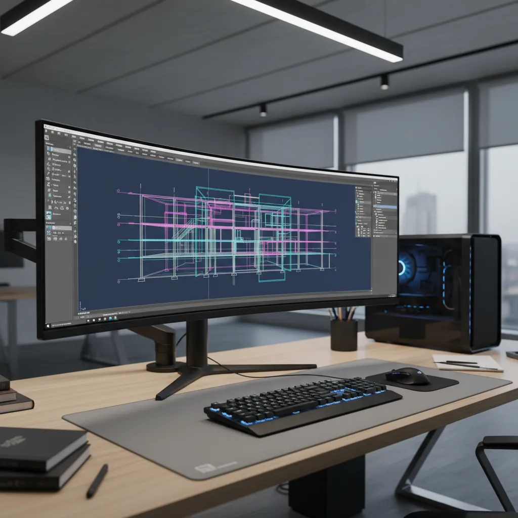 AutoCAD interface displaying technical drafting workspace