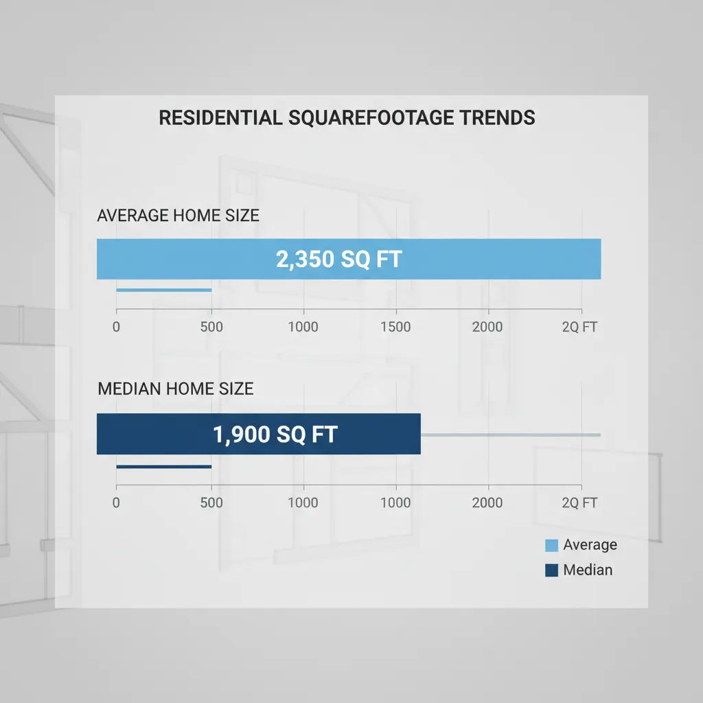 Differences Between Median and Average Square Footage