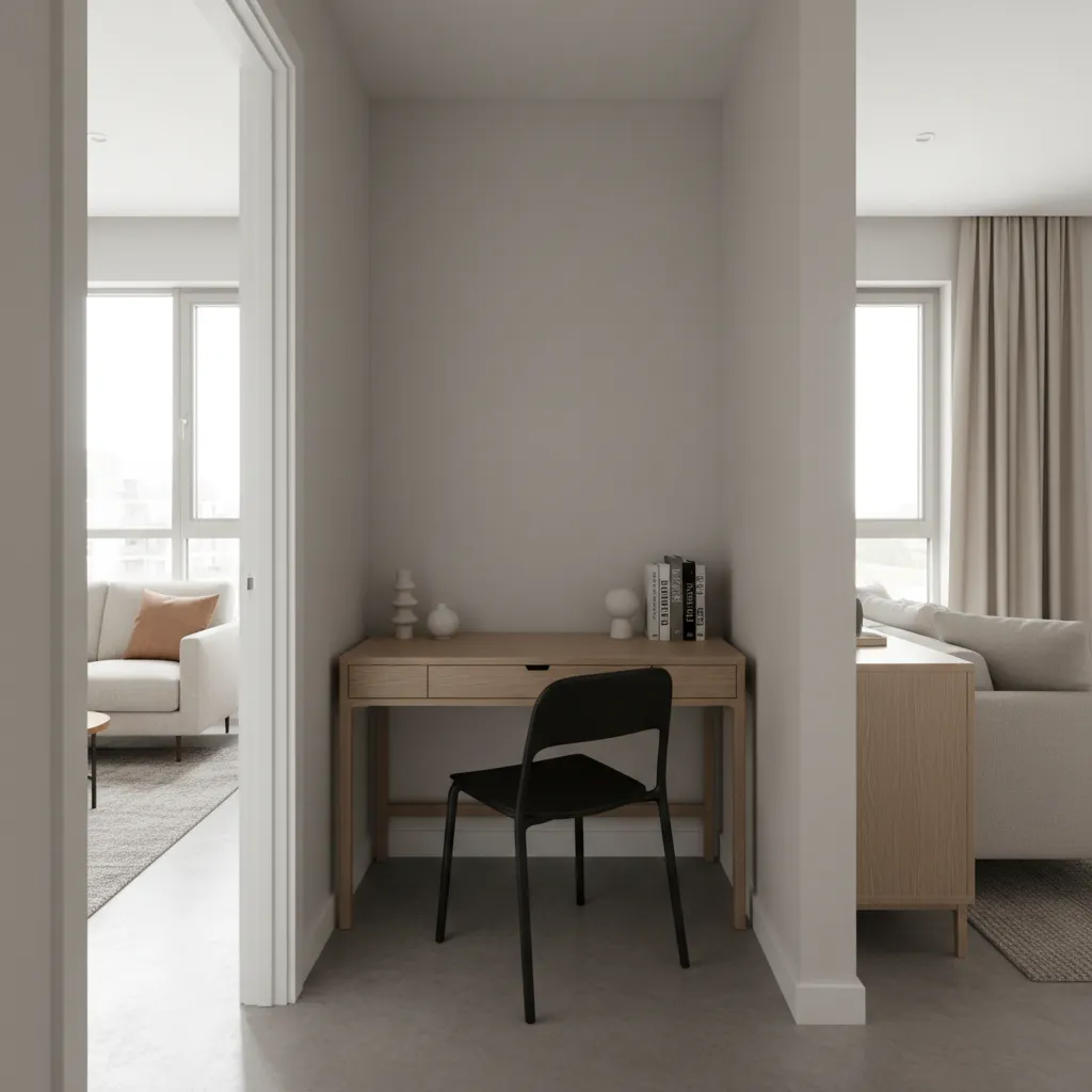 small apartment den with awkward furniture placement