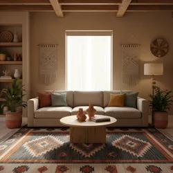Color Palette Optimization for Aztec Pattern Living Rooms