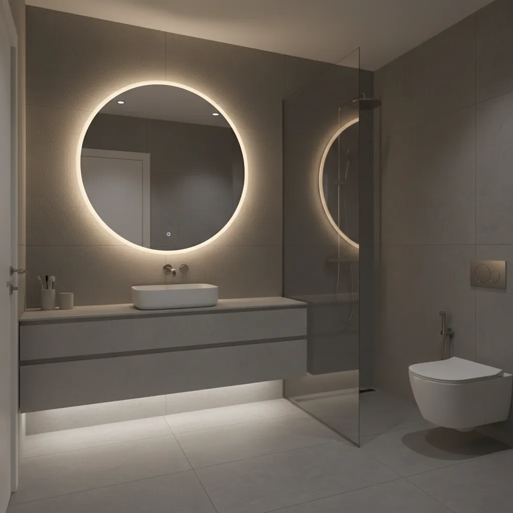 Using LED Strips and Backlit Mirrors