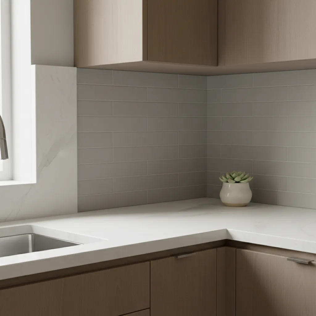 kitchen side splash and edge backsplash tile sections