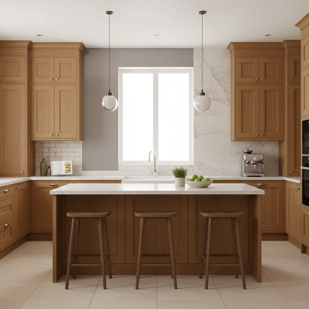 Best Backsplash Materials for Oak Cabinets: Tile vs Glass vs Stone