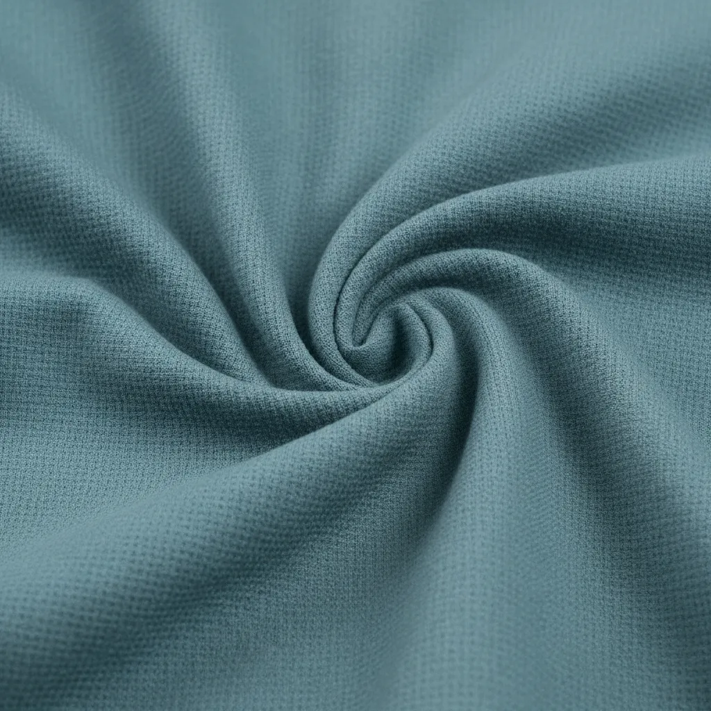 Detail tekstur kain seragam medis yang ringan dan breathable