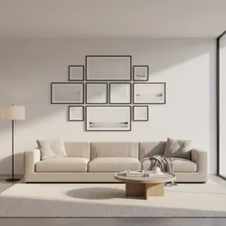 How Interior Designers Create Balanced 8 Frame Gallery Walls